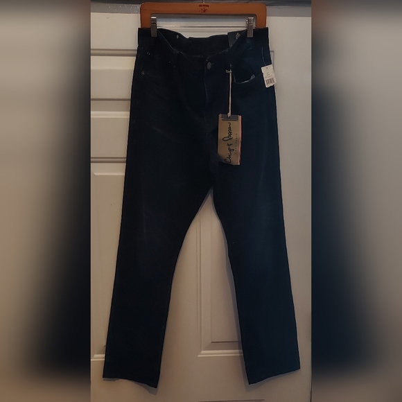 CHIP & PEPPER "IKE" MEN'S DARK DISTRESSED SLIM STRAIGHT JEANS SIZE 36 X 32 NWT - Picture 1 of 10